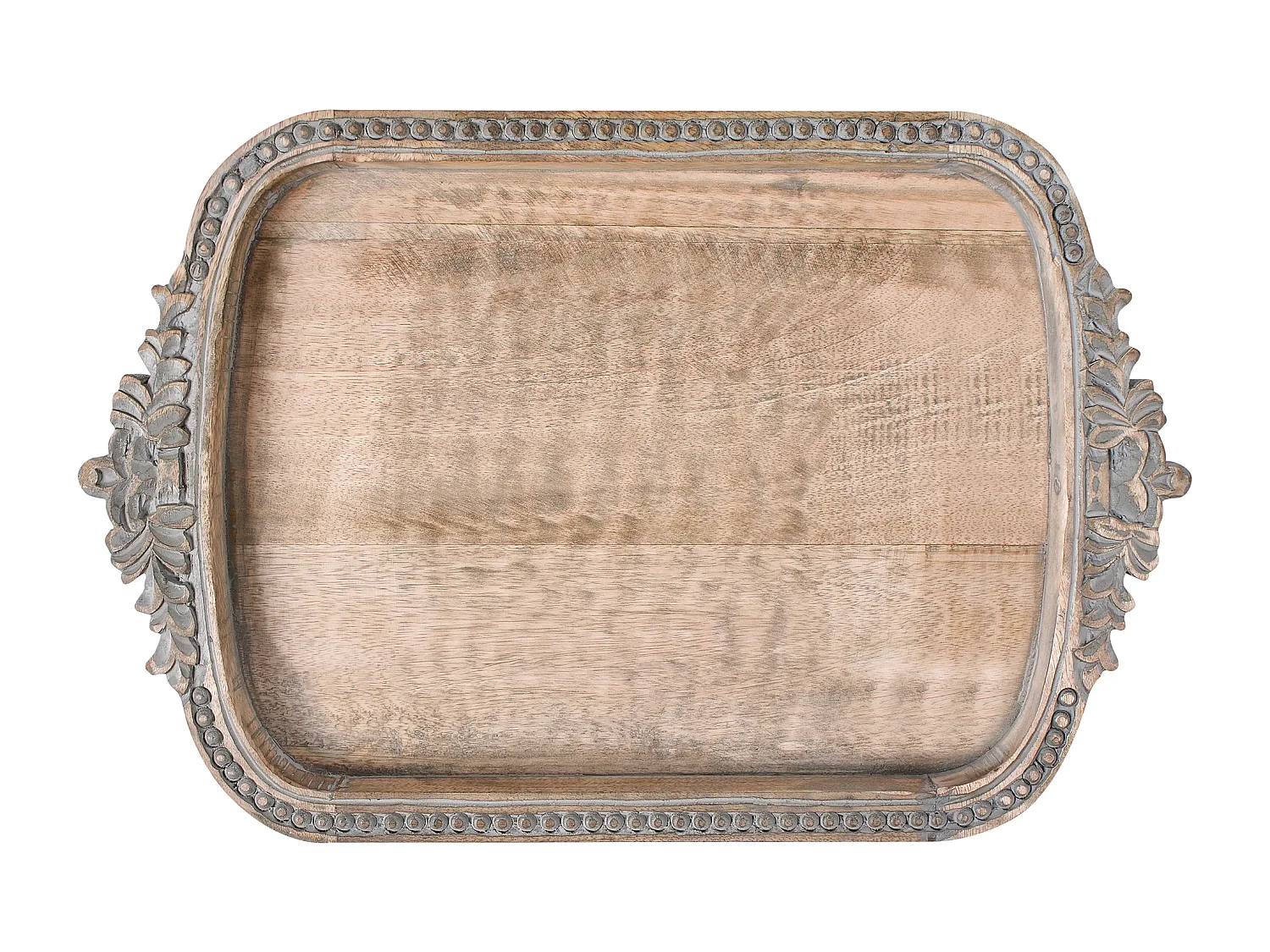 Decorative Tray ASIUT Mango Wood Light Brown