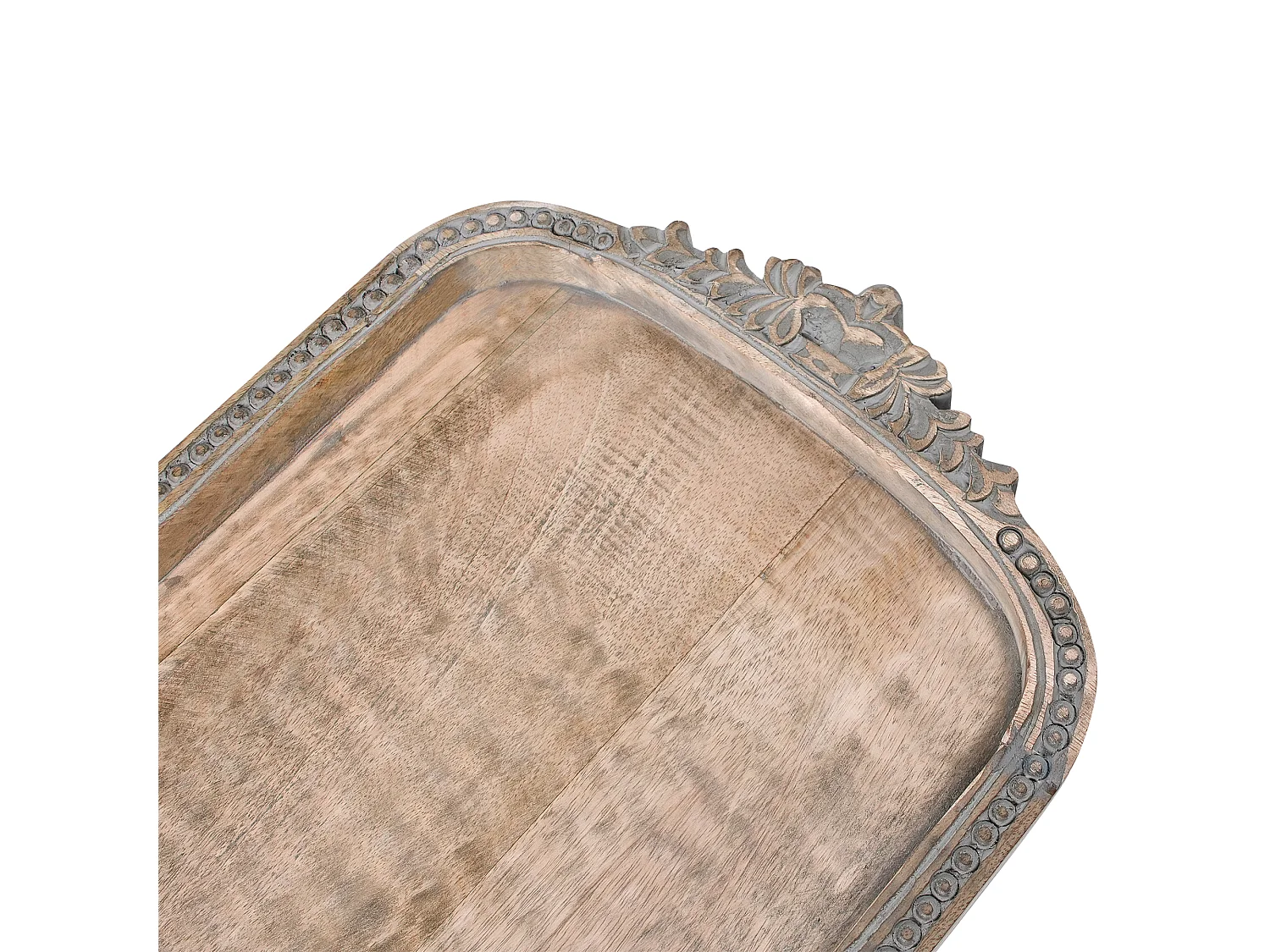 Decorative Tray ASIUT Mango Wood Light Brown