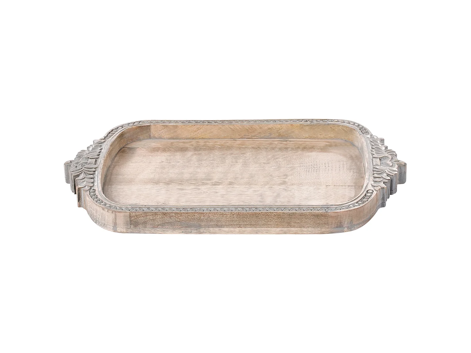 Plateau décoratif ASIUT Bois de manguier Marron clair