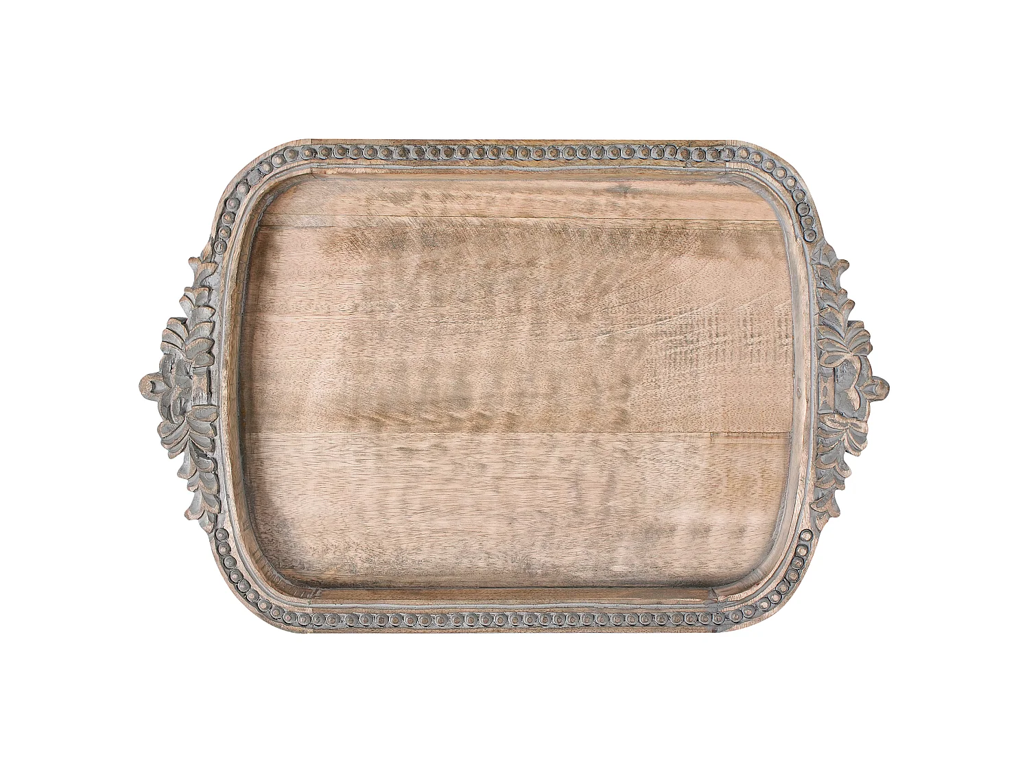 Plateau décoratif ASIUT Bois de manguier Marron clair