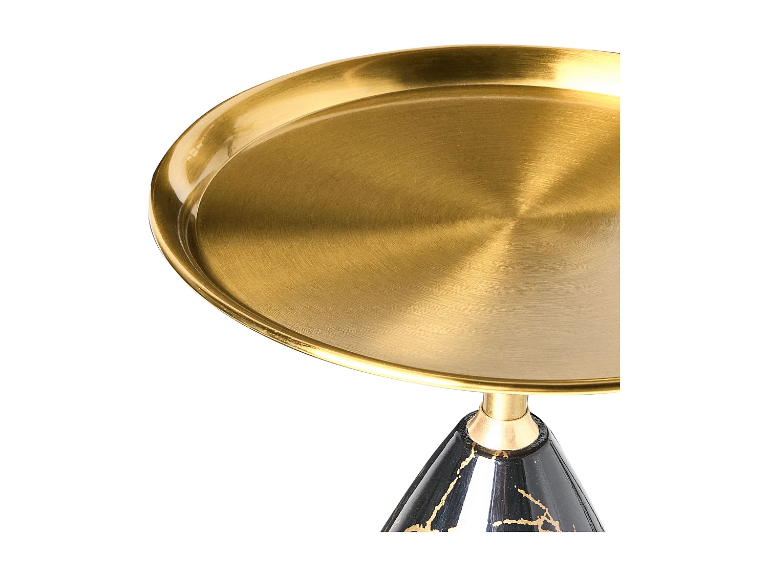 Table d'appoint STORM Métal Marbre/doré