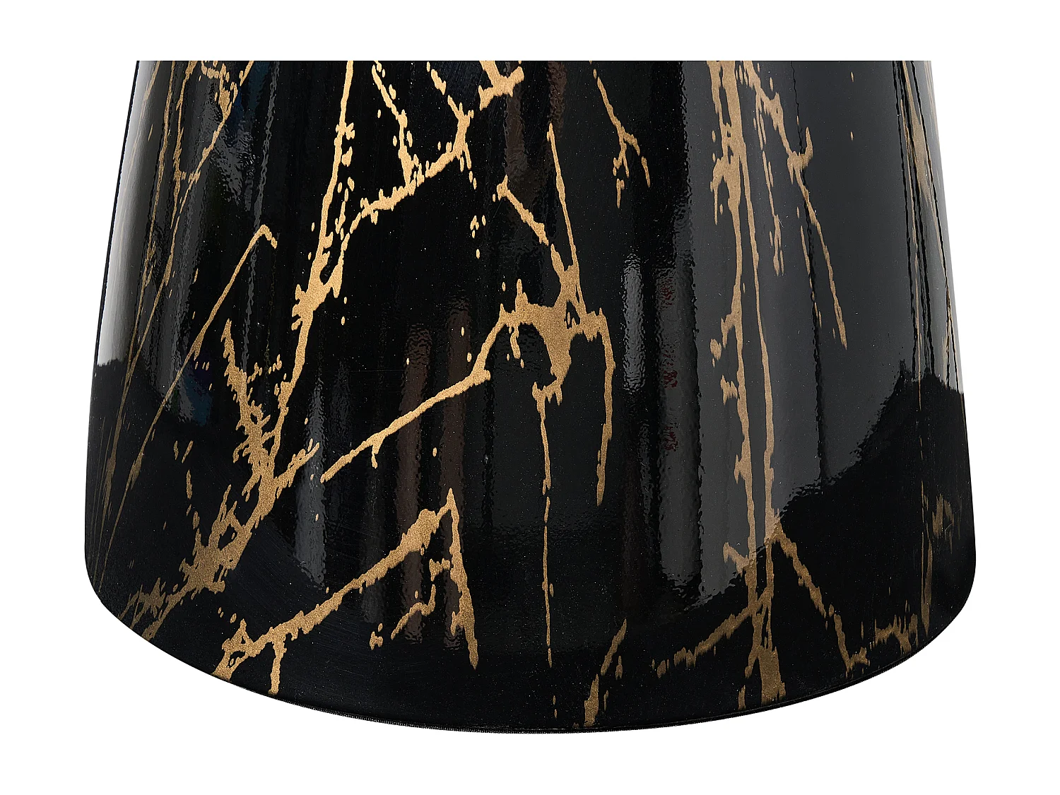 Table d'appoint STORM Métal Marbre/doré