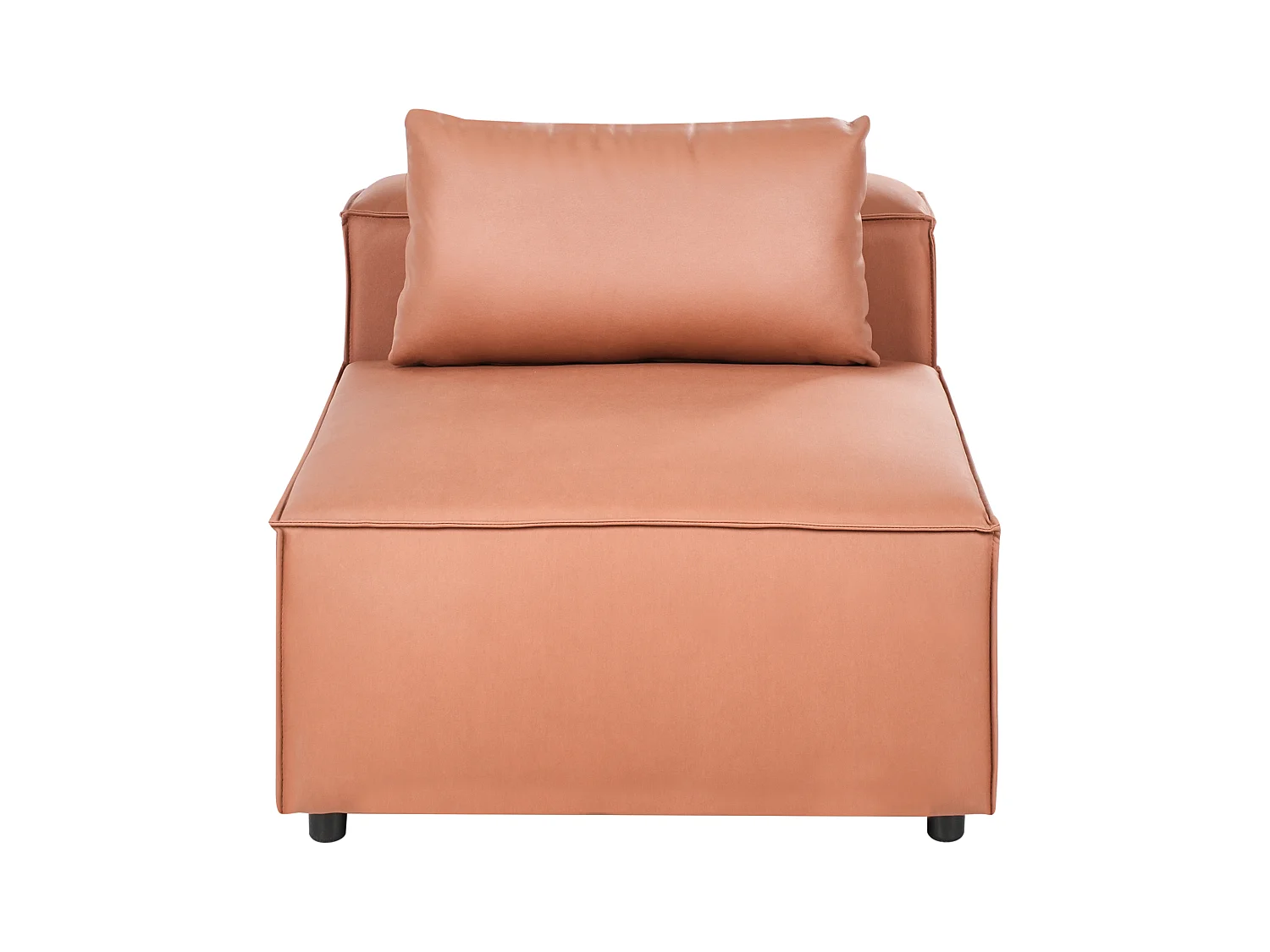 Module fauteuil BRANDE Cuir PU Marron doré