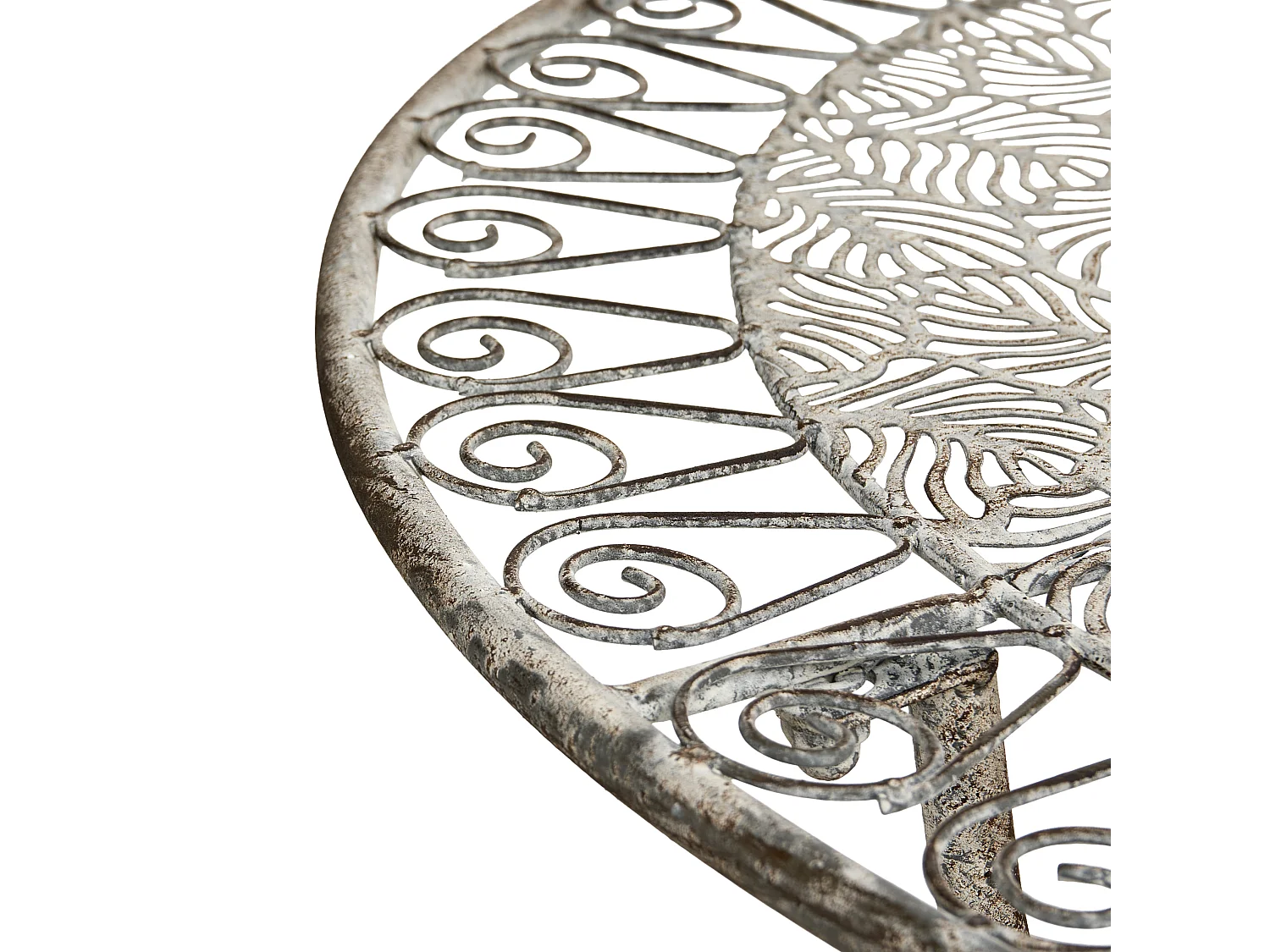 Table bistrot NURRA 80 cm 36 cm Métal Gris