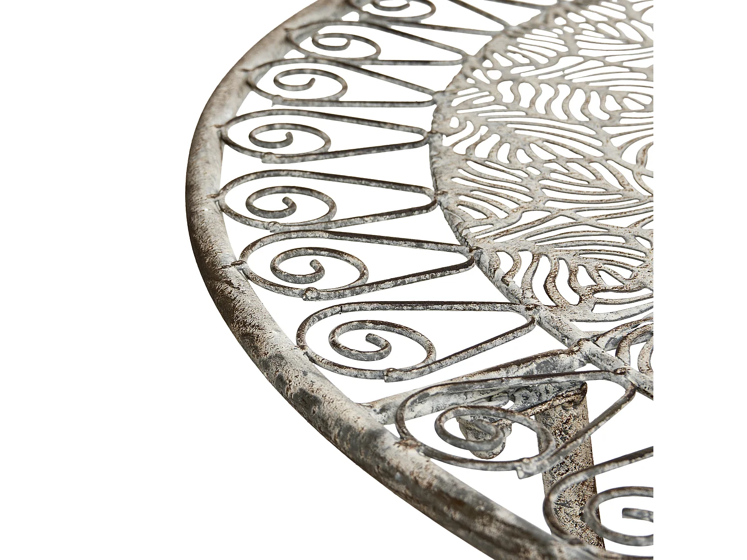 Table bistrot NURRA 80 cm 36 cm Métal Gris