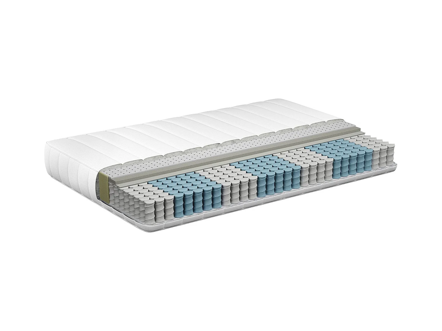 Matelas à ressorts ensachés en latex SPRINGY H3/4 Ferme 160 x 200 cm