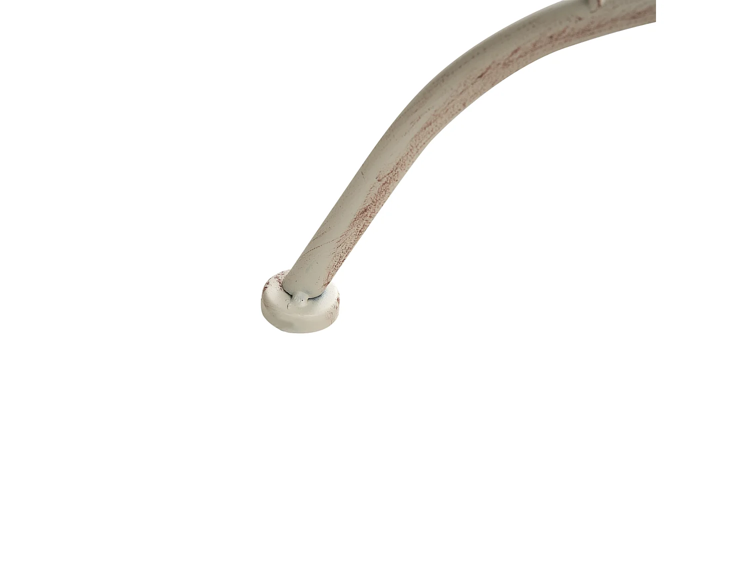 Table bistrot COGGIA 80 cm 37 cm Métal Beige clair