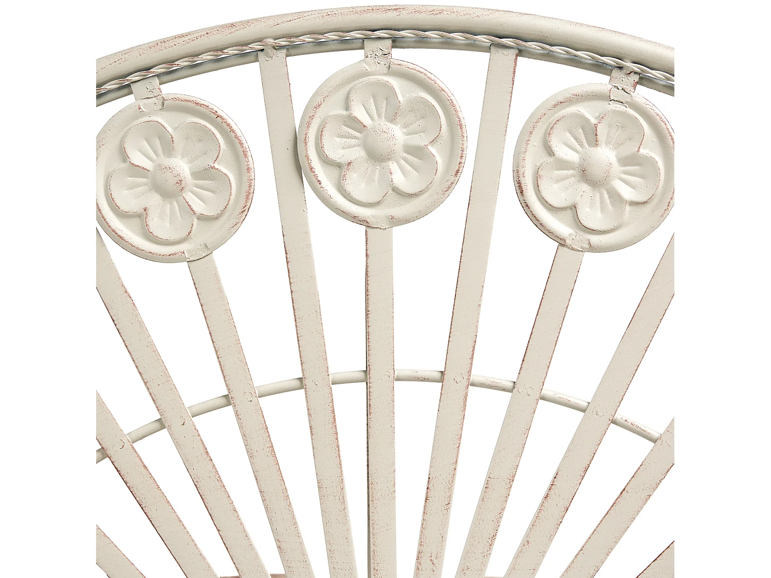 Table bistrot COGGIA 80 cm 37 cm Métal Beige clair