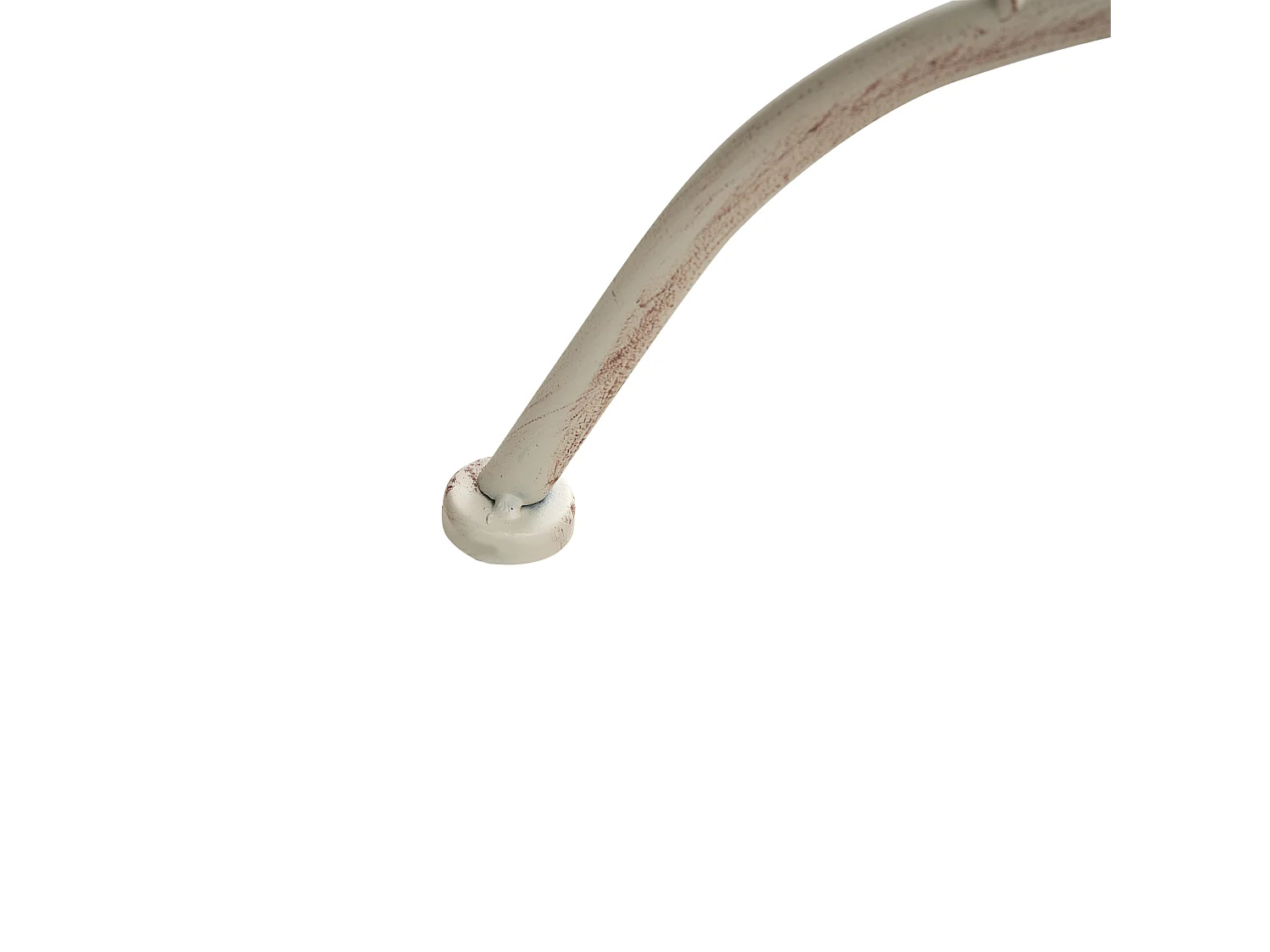 Table bistrot COGGIA 80 cm 37 cm Métal Beige clair