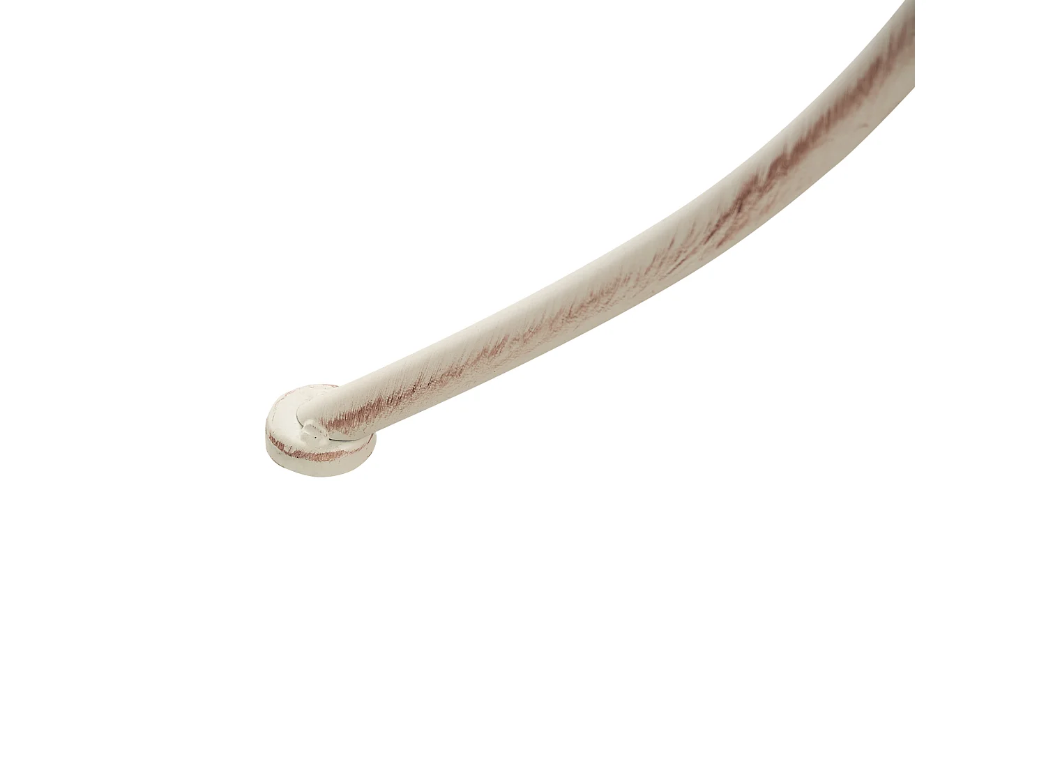 Table bistrot JUINA 80 cm 36 cm Métal Beige clair