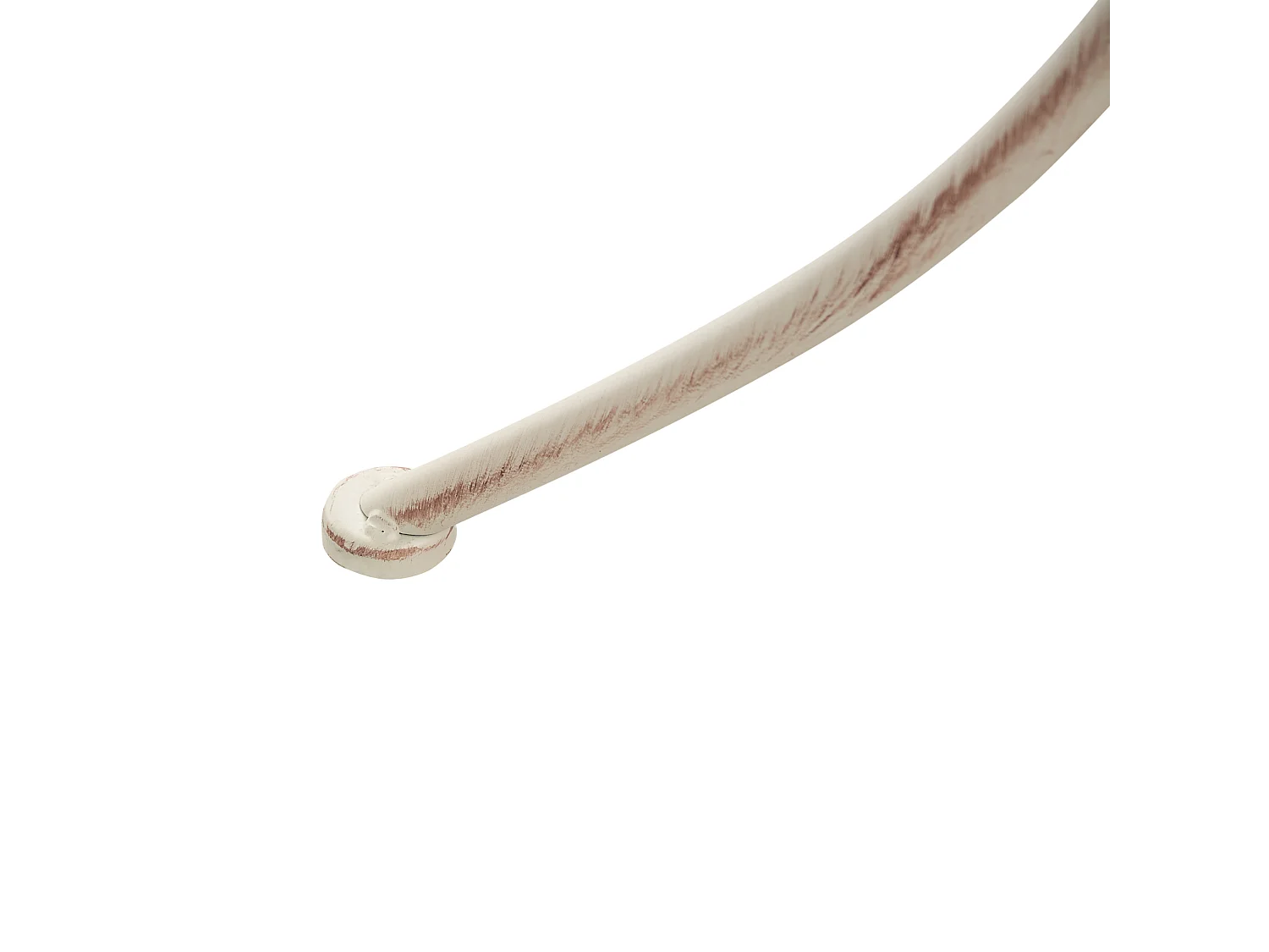 Table bistrot JUINA 80 cm 36 cm Métal Beige clair