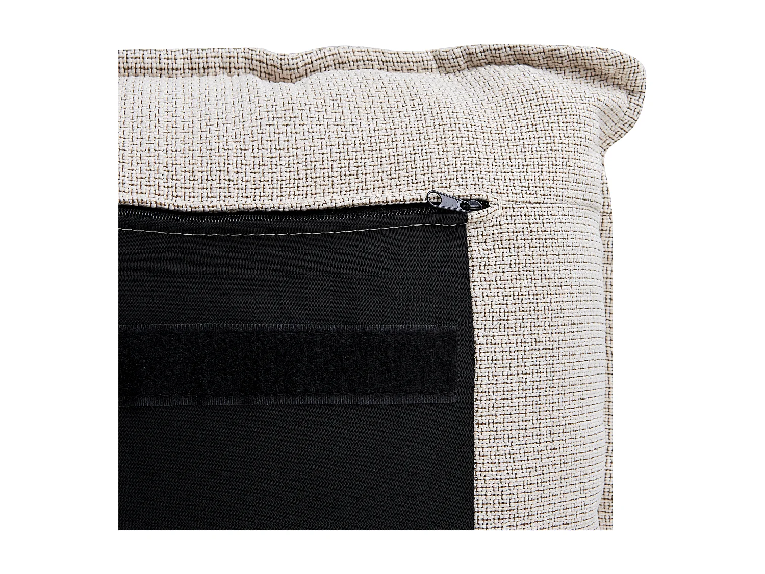 Lit avec sommier Tissu BAJONNA 160 x 200 cm Beige