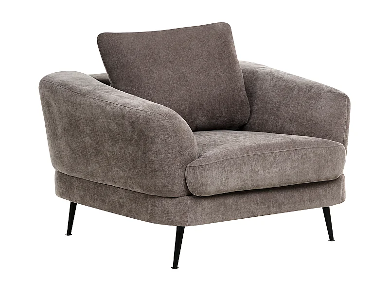 Fauteuil KJAER Tissu chenille Taupe
