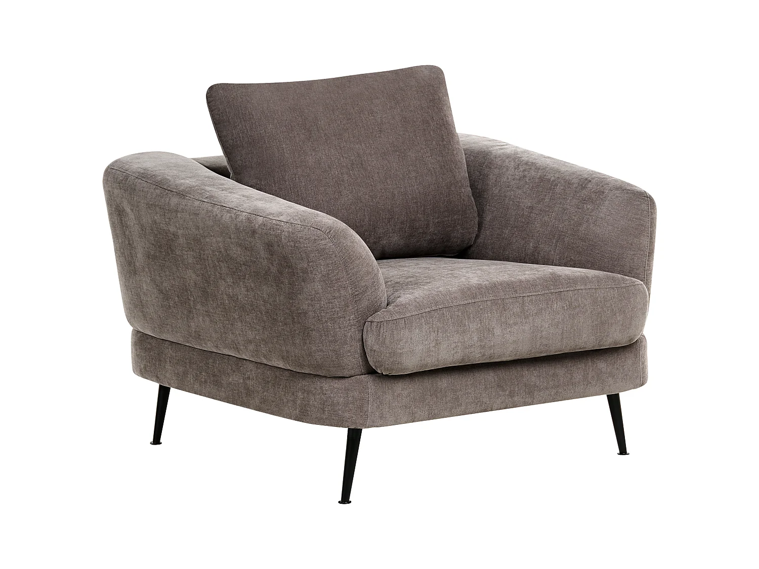 Fauteuil KJAER Tissu chenille Taupe