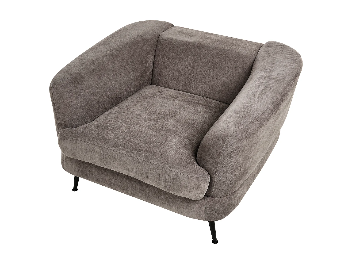 Fauteuil KJAER Tissu chenille Taupe
