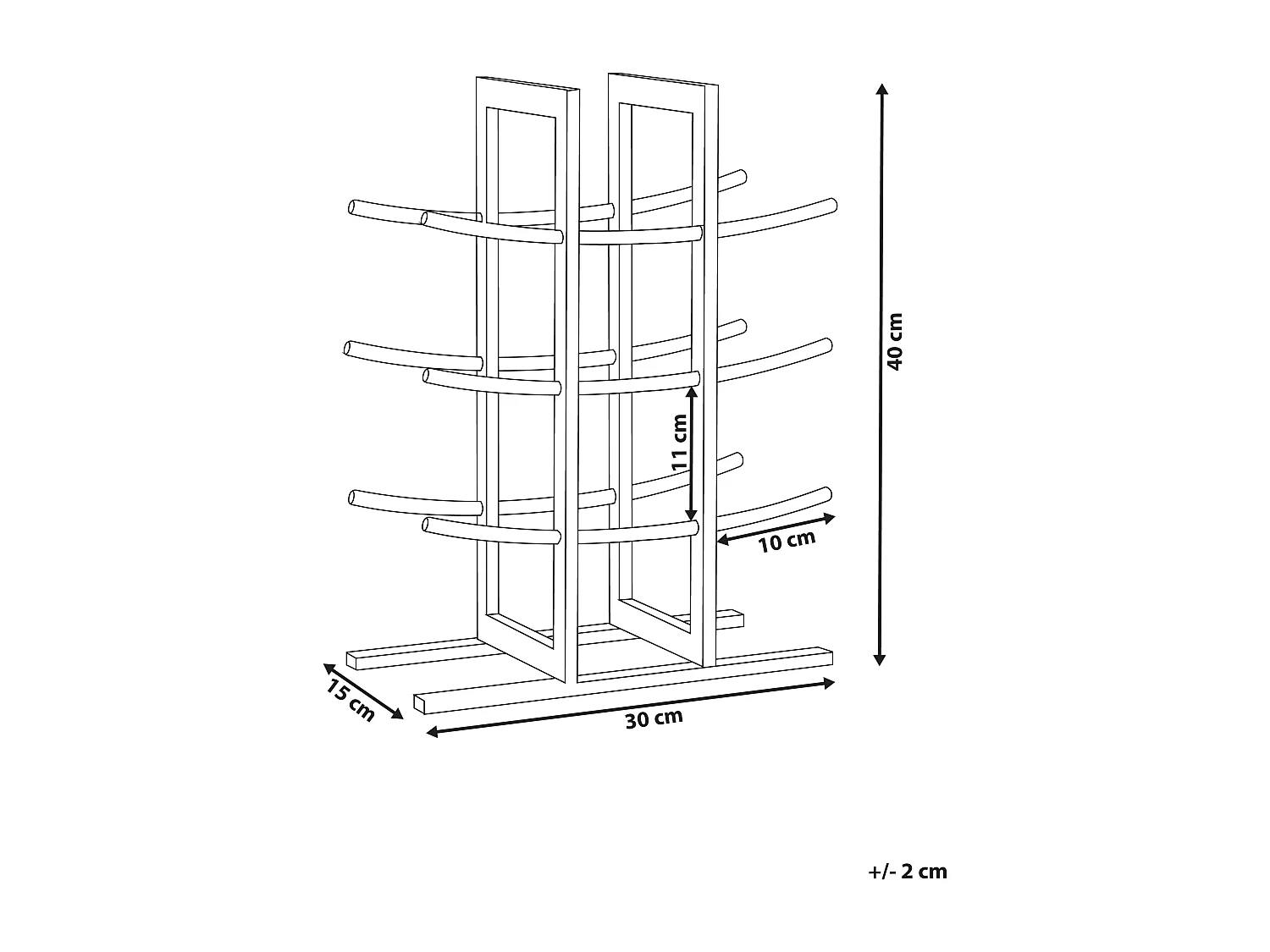 Porte-bouteille MONAGHAN Métal Noir