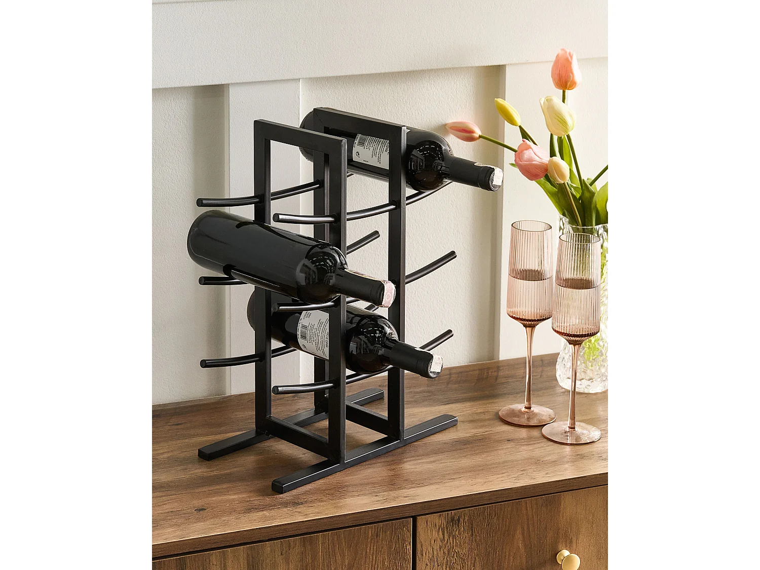 Porte-bouteille MONAGHAN Métal Noir