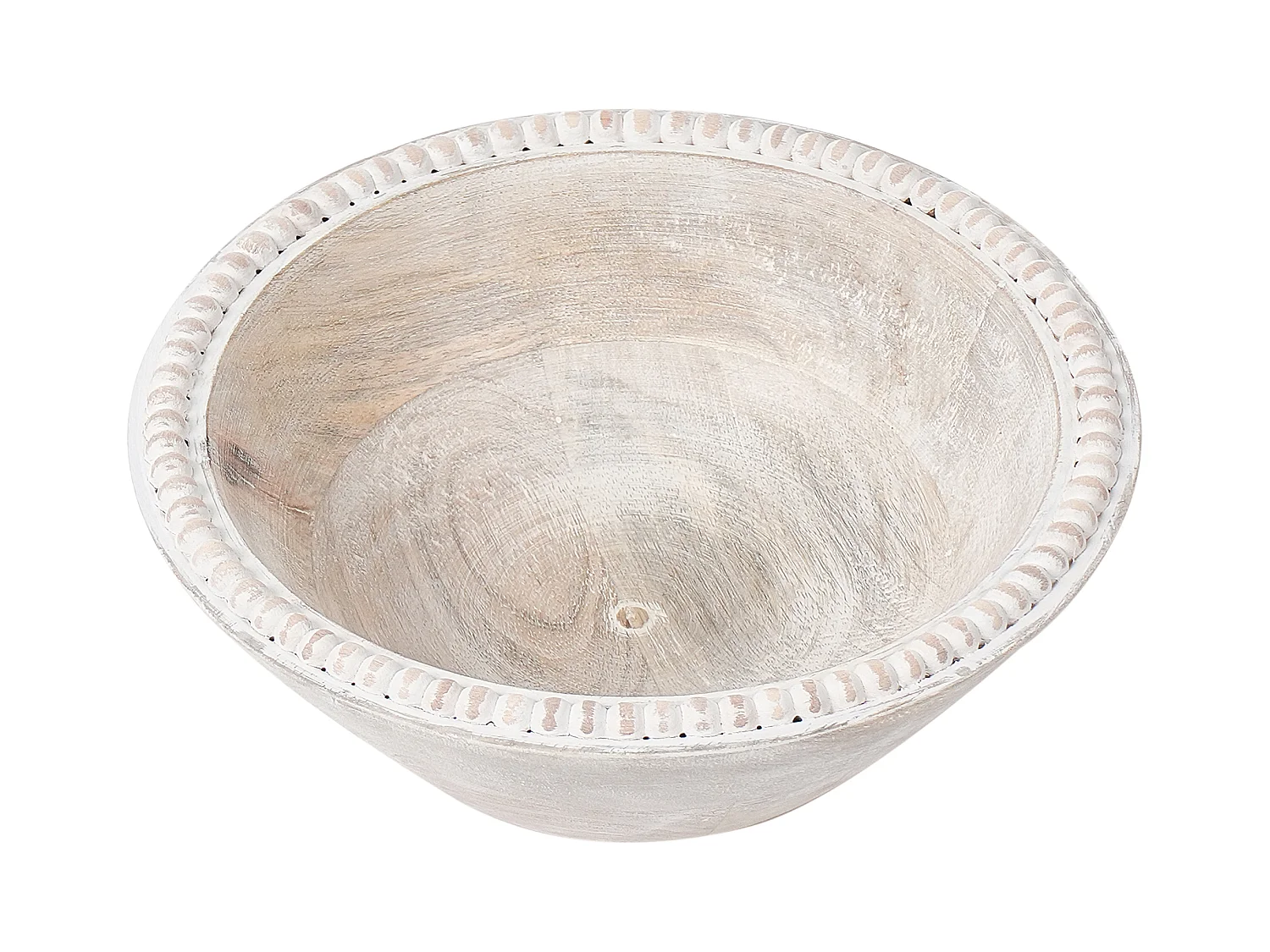 Lot de 3 bols décoratifs TANTA Bois de manguier Marron clair