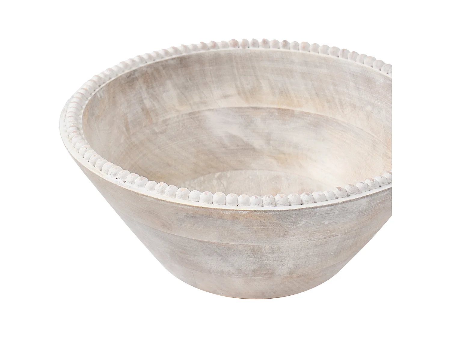 Lot de 3 bols décoratifs TANTA Bois de manguier Marron clair