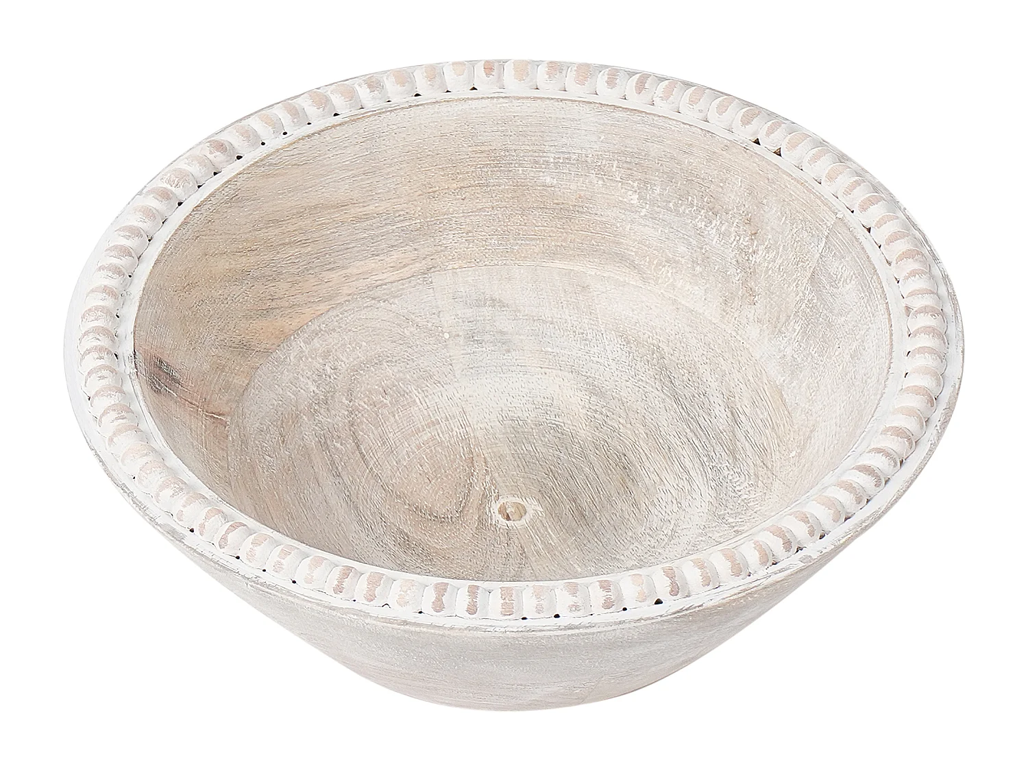 Lot de 3 bols décoratifs TANTA Bois de manguier Marron clair