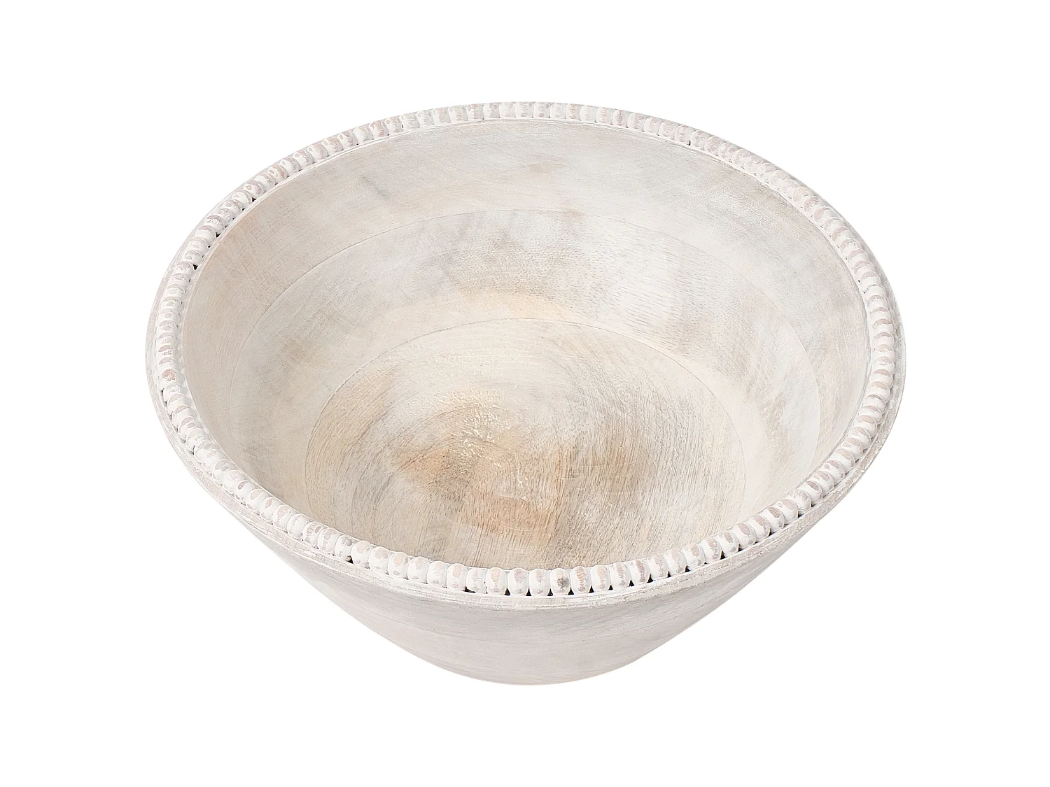 Lot de 3 bols décoratifs TANTA Bois de manguier Marron clair