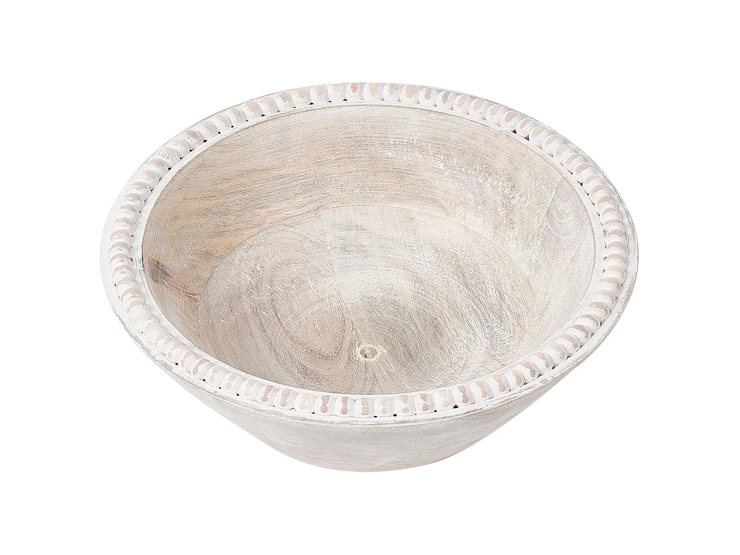 Lot de 3 bols décoratifs TANTA Bois de manguier Marron clair