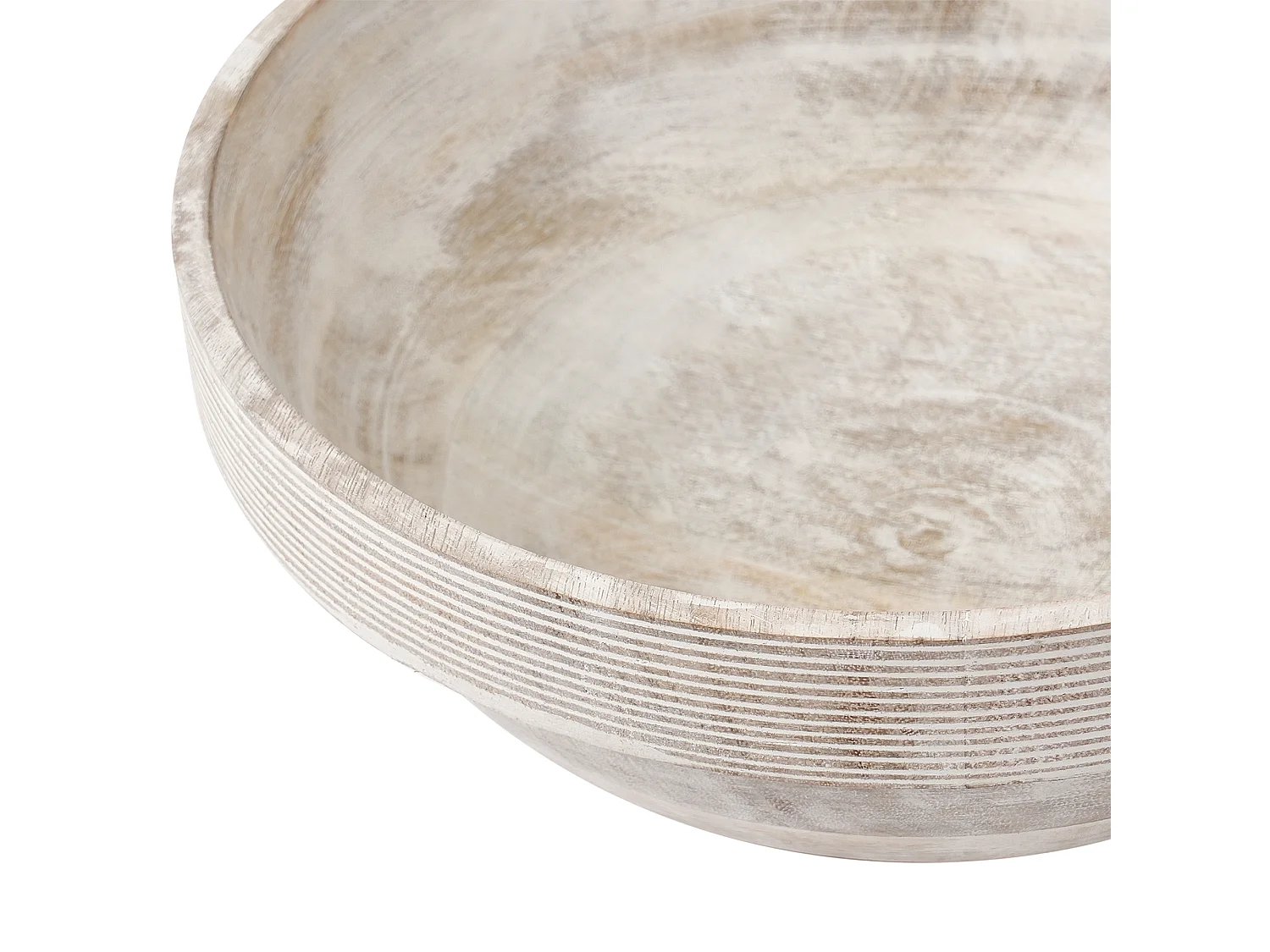 Lot de 2 bols décoratifs MINYA Bois de manguier Marron clair