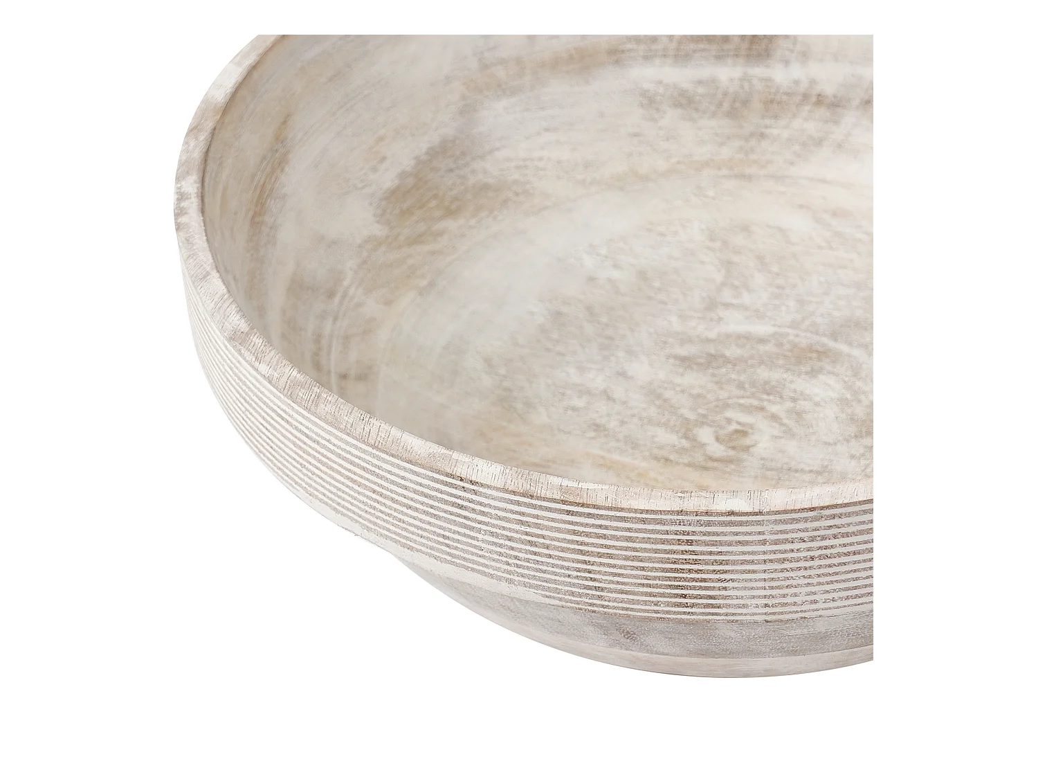 Lot de 2 bols décoratifs MINYA Bois de manguier Marron clair