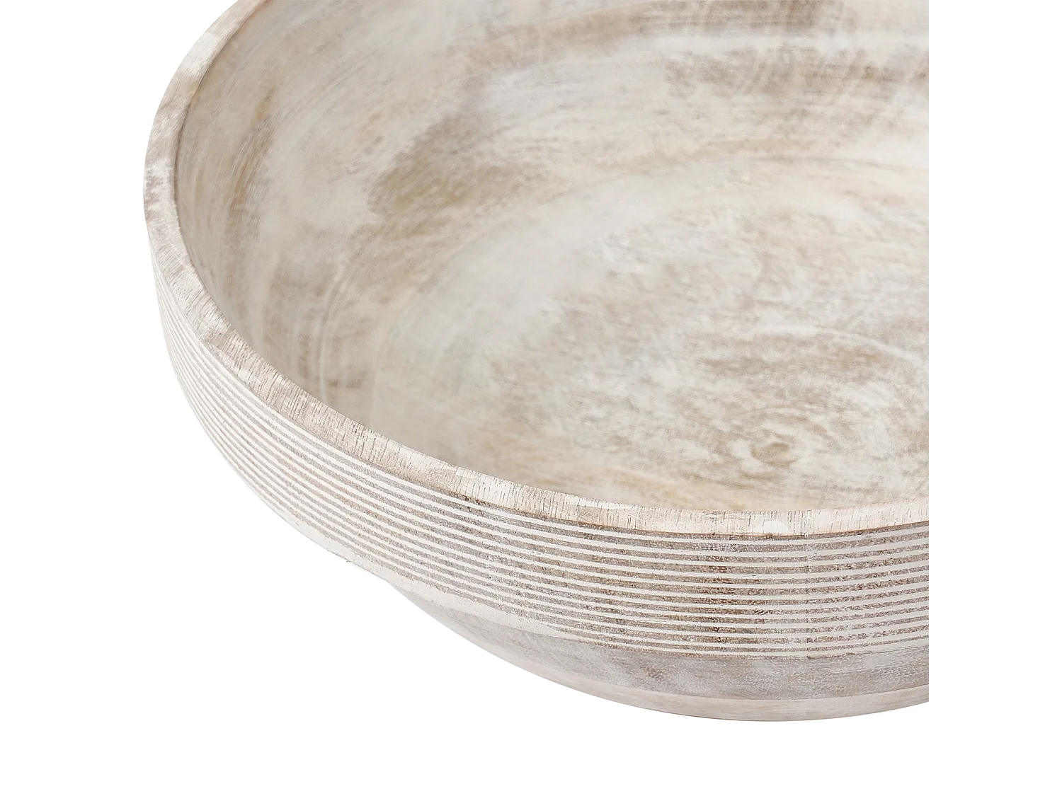 Lot de 2 bols décoratifs MINYA Bois de manguier Marron clair