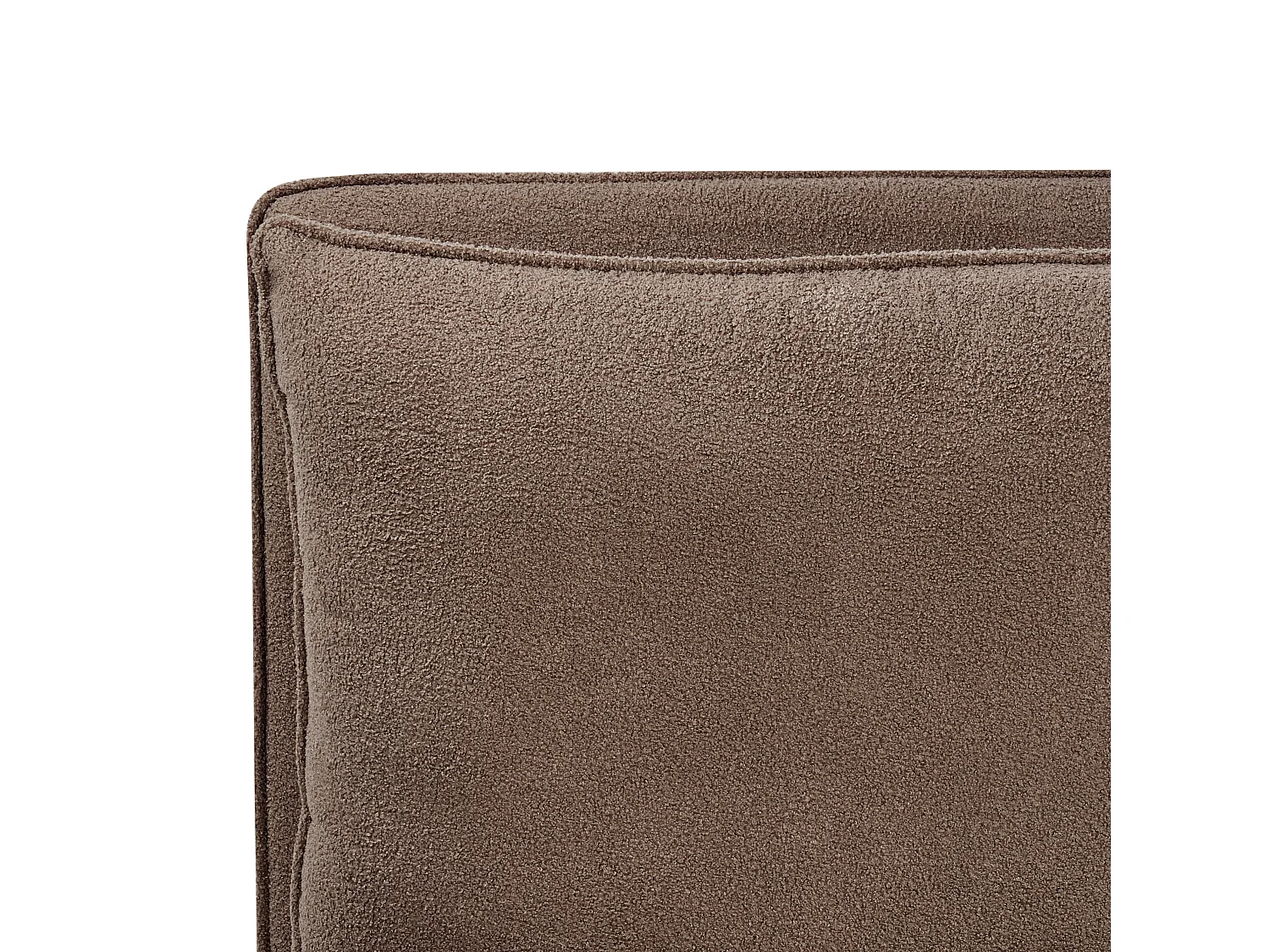 Lit avec sommier Bouclé BAJONNA 180 x 200 cm Marron