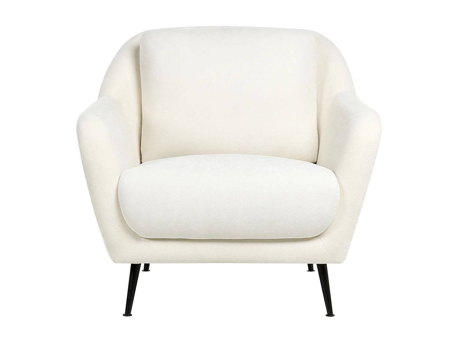 Fauteuil EIBY Tissu chenille Blanc
