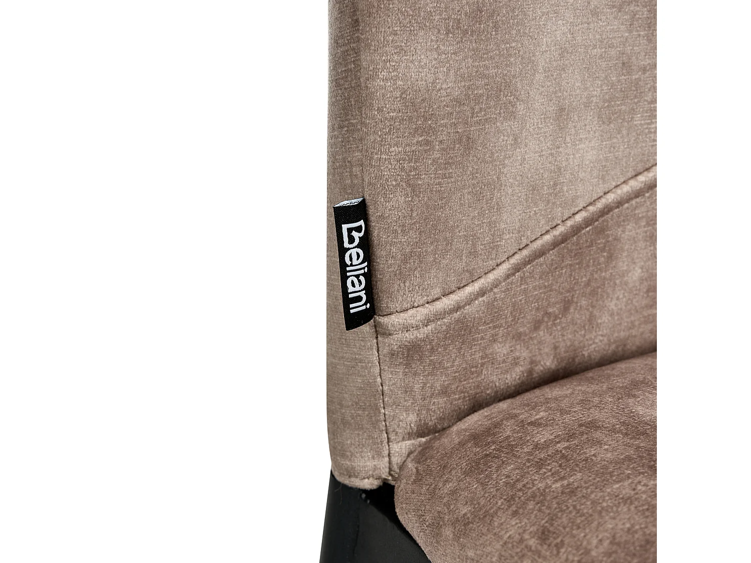 Lot de 4 chaises de salle à manger ROCHEPORT Tissu Taupe