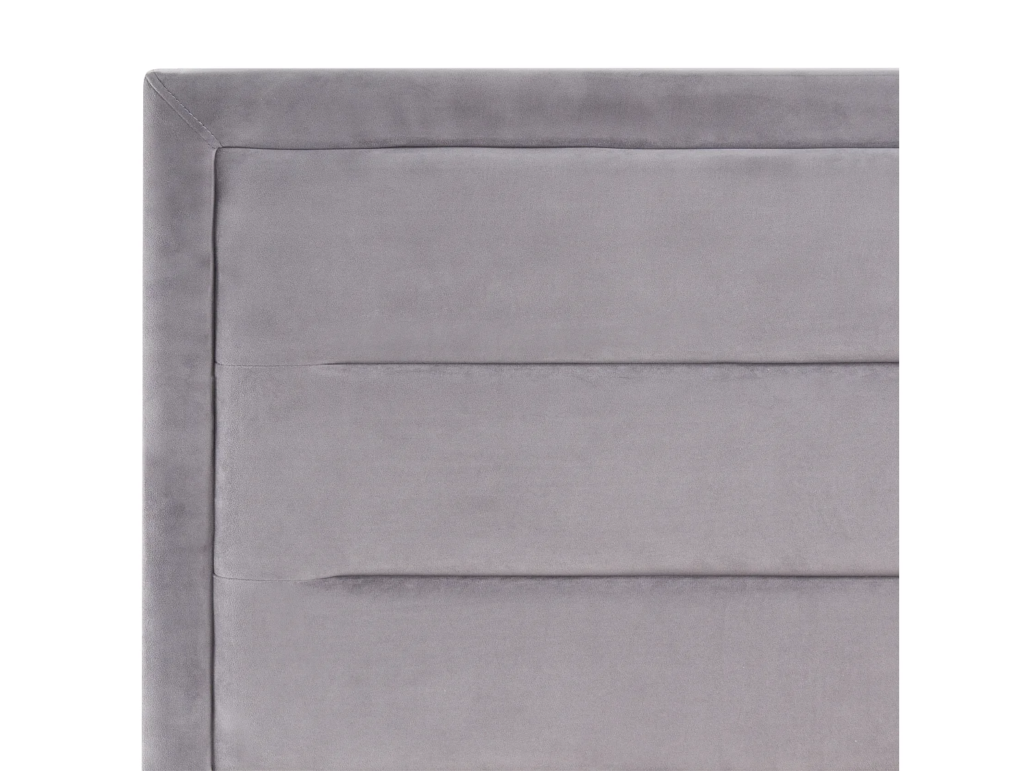 Bed Velvet ROUEN 140 x 200 cm (EU Double) Dark Grey