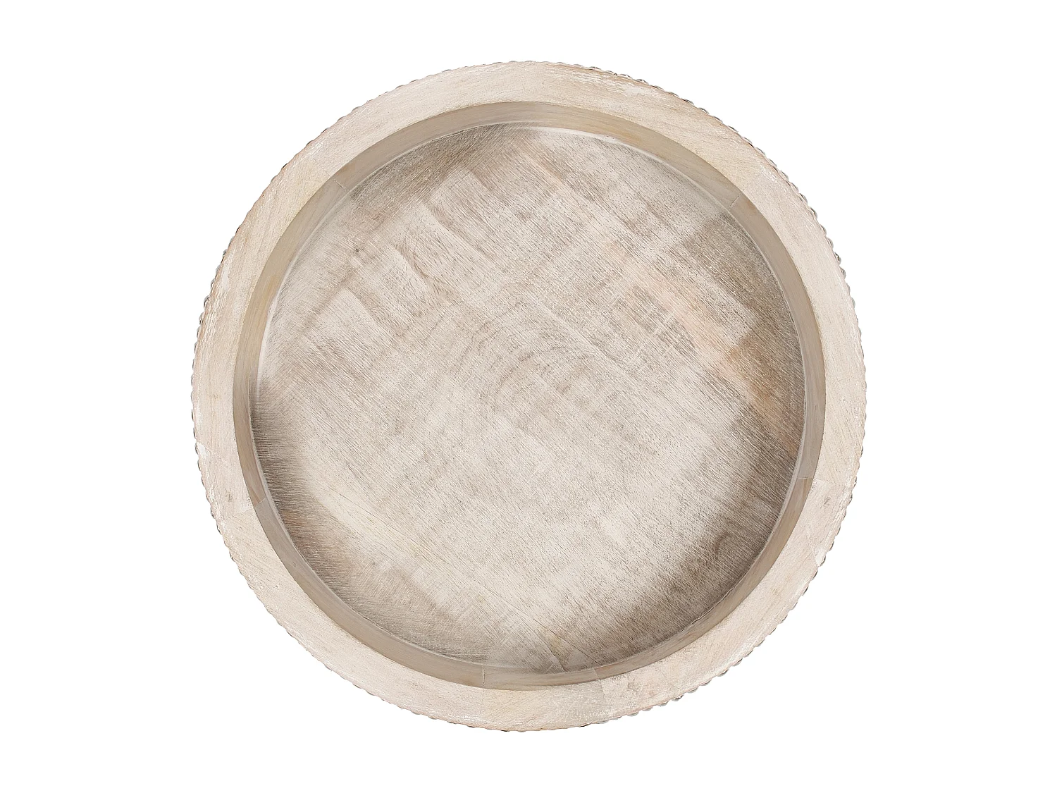 Lot de 2 plateaux de service MANSOURA Bois de manguier Marron clair