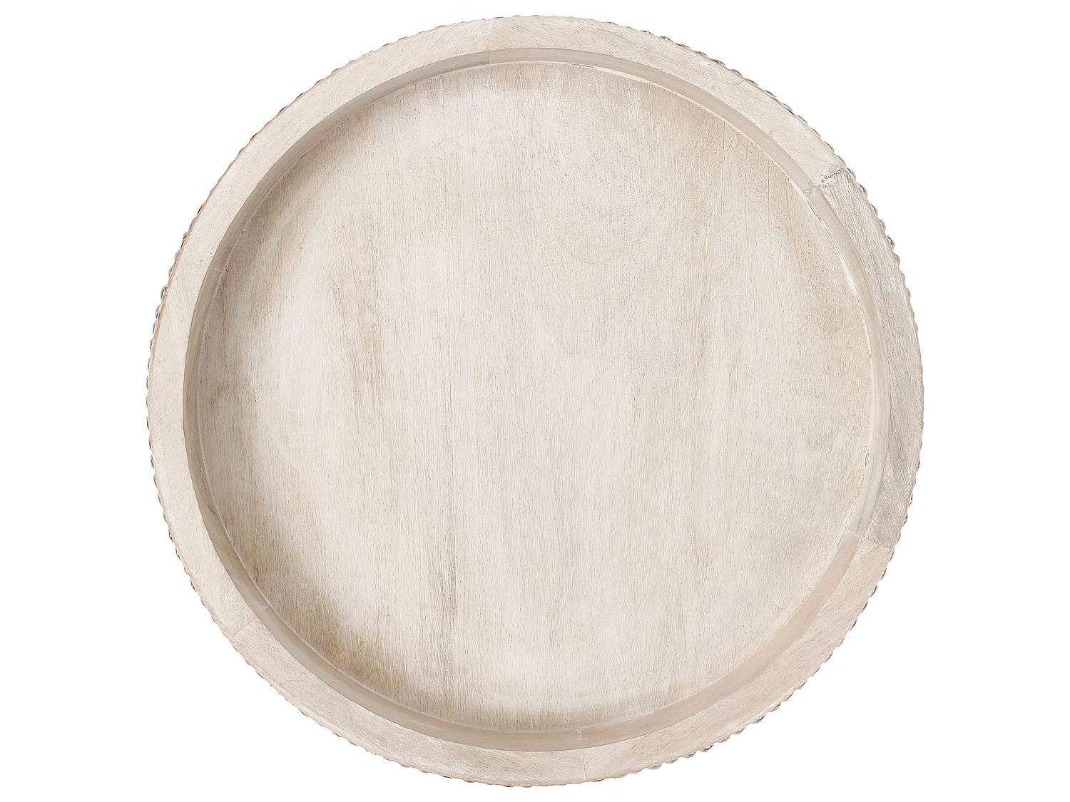 Set of 2 Serving Trays MANSOURA Mango Wood Light Brown