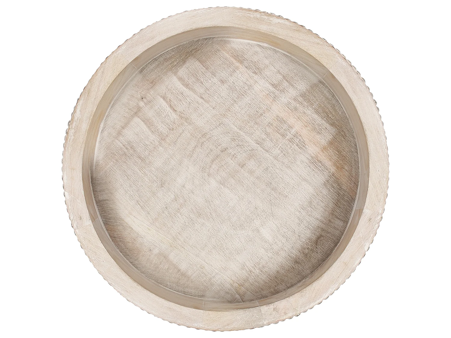 Set of 2 Serving Trays MANSOURA Mango Wood Light Brown