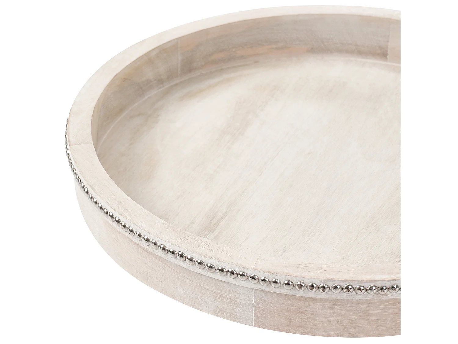 Set of 2 Serving Trays MANSOURA Mango Wood Light Brown