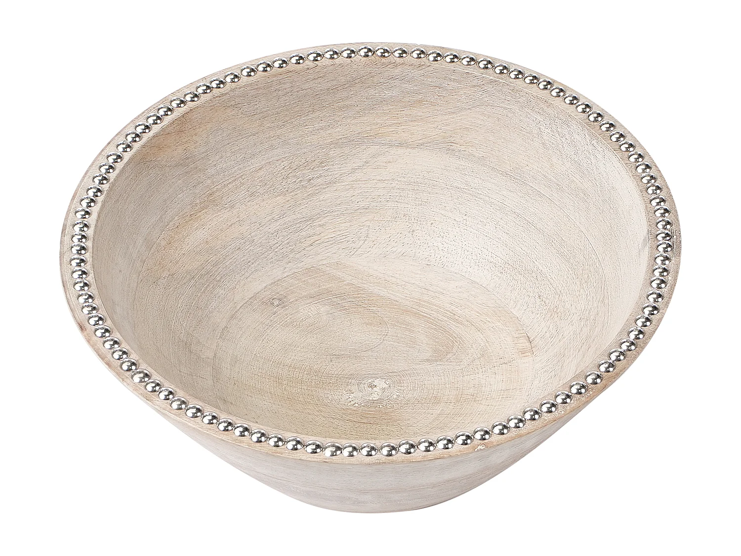 Lot de 2 bols décoratifs LUXOR Bois de manguier Marron clair