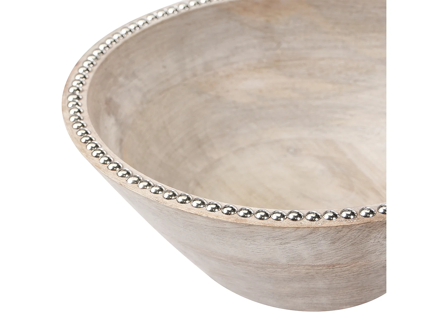 Lot de 2 bols décoratifs LUXOR Bois de manguier Marron clair