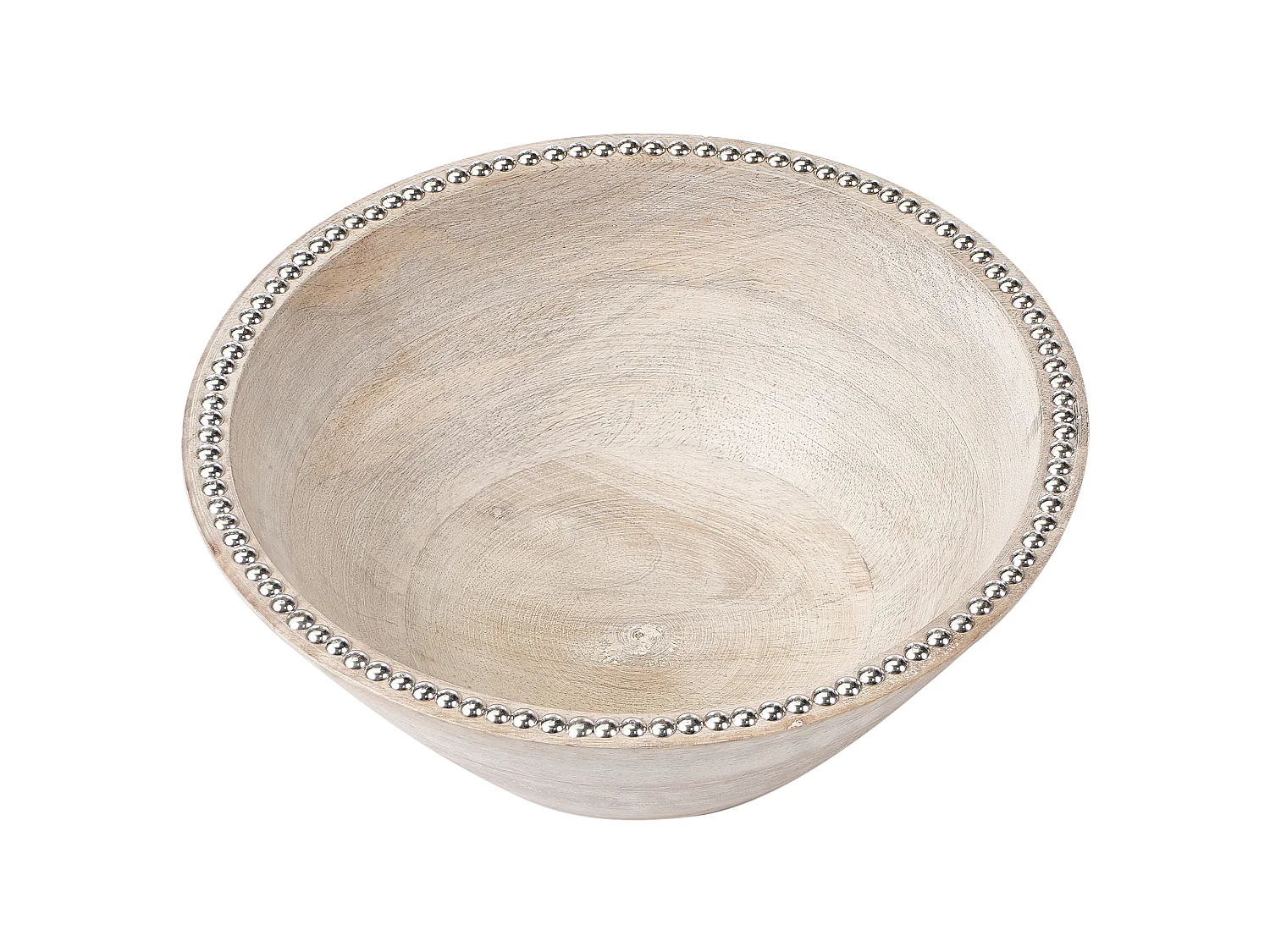 Set of 2 Bowls LUXOR Mango Wood Light Brown