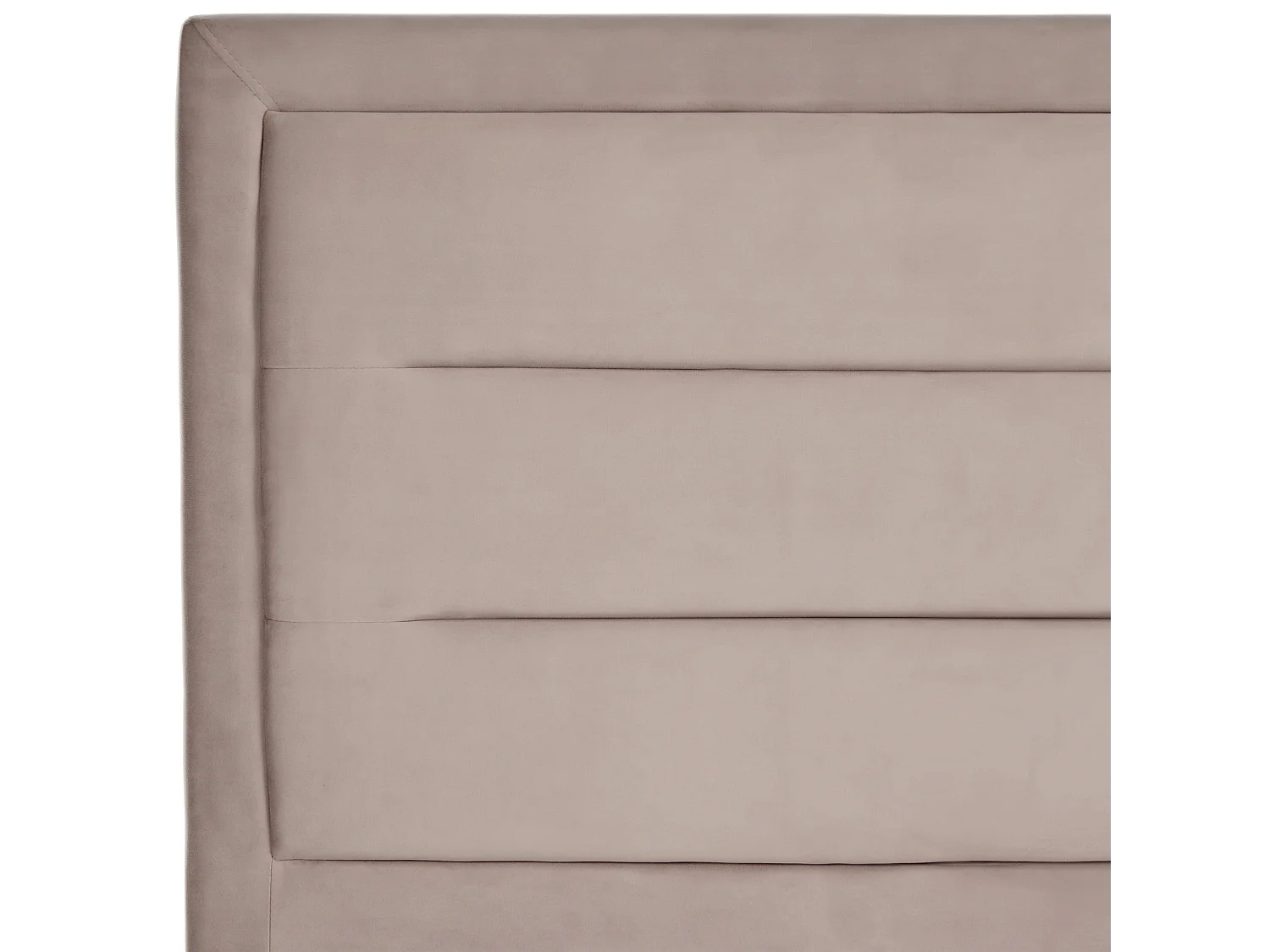 Lit avec sommier Velours ROUEN 160 x 200 cm Taupe