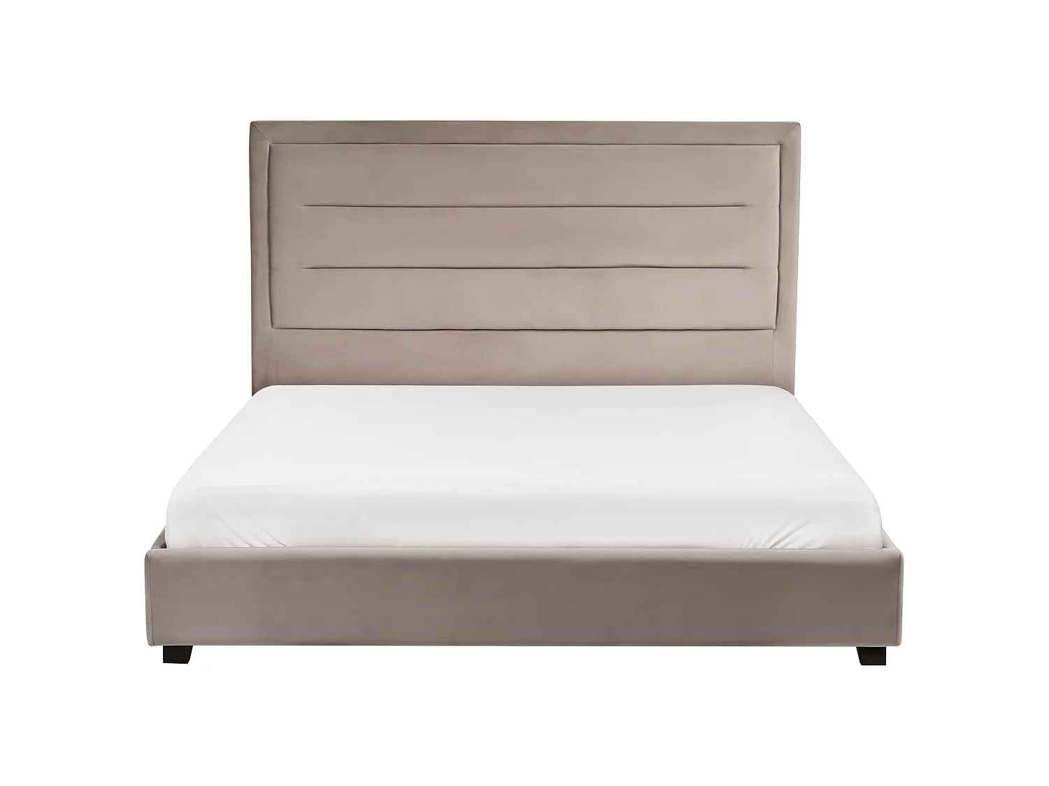 Bed Velvet ROUEN 160 x 200 cm (EU King Size) Taupe
