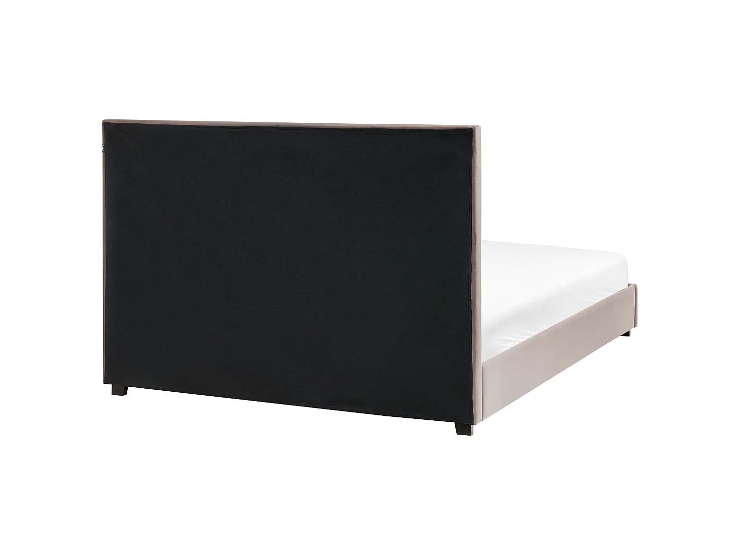 Bed Velvet ROUEN 160 x 200 cm (EU King Size) Taupe