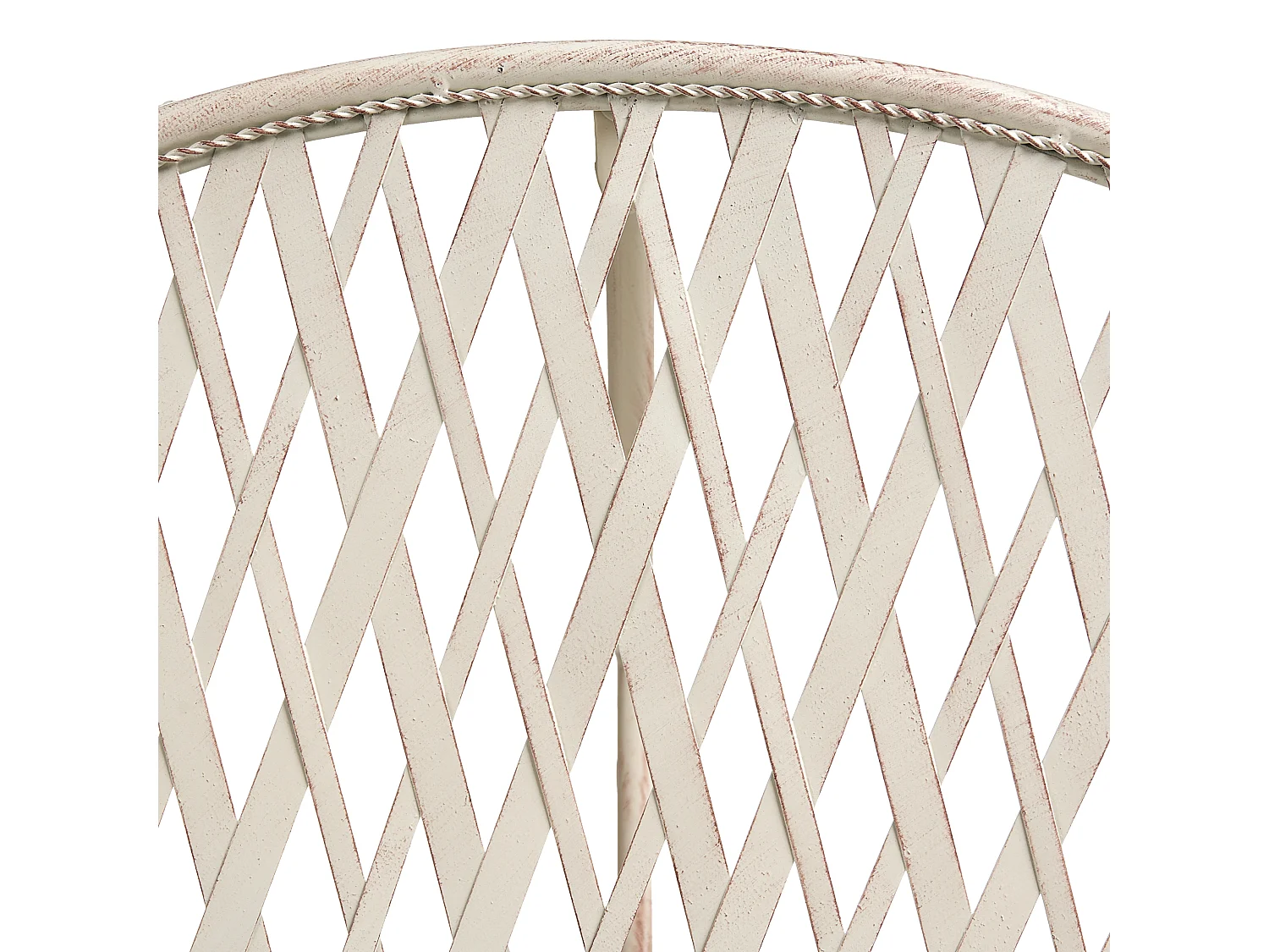 Table bistrot YAVIZA 80 cm 36 cm Métal Beige clair