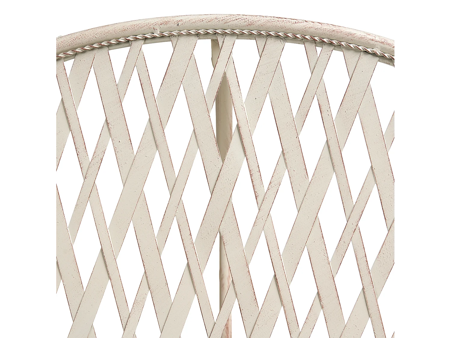 Table bistrot YAVIZA 80 cm 36 cm Métal Beige clair