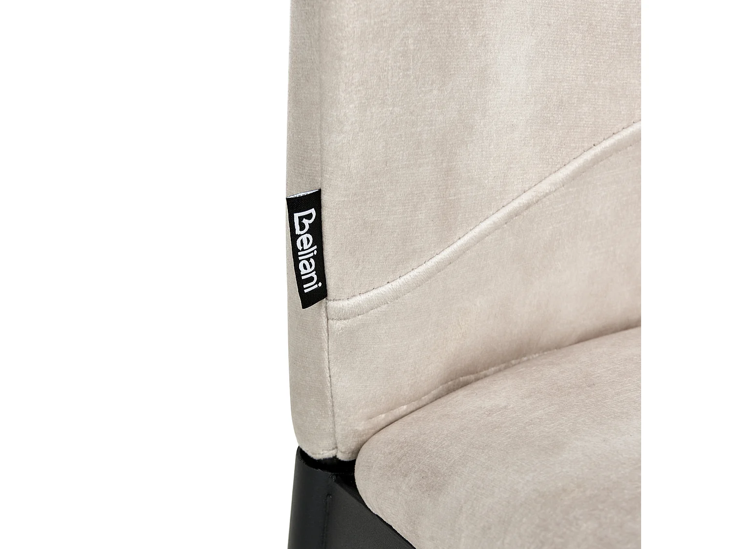 Lot de 4 chaises de salle à manger ROCHEPORT Tissu Beige clair