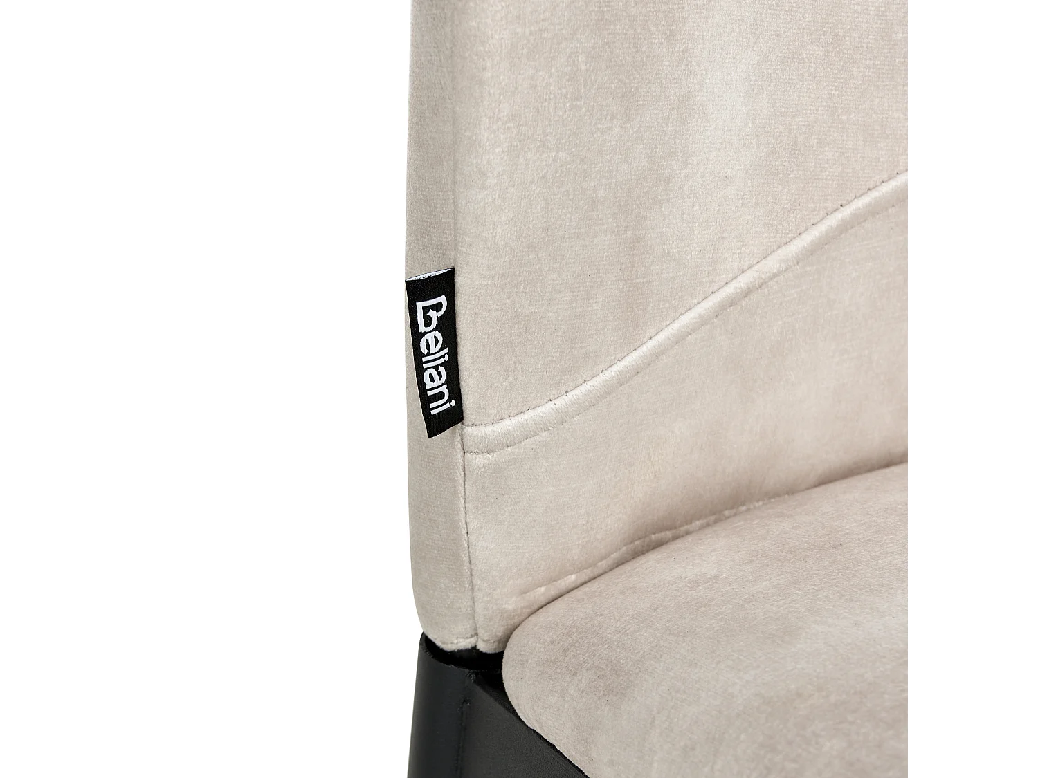 Lot de 4 chaises de salle à manger ROCHEPORT Tissu Beige clair