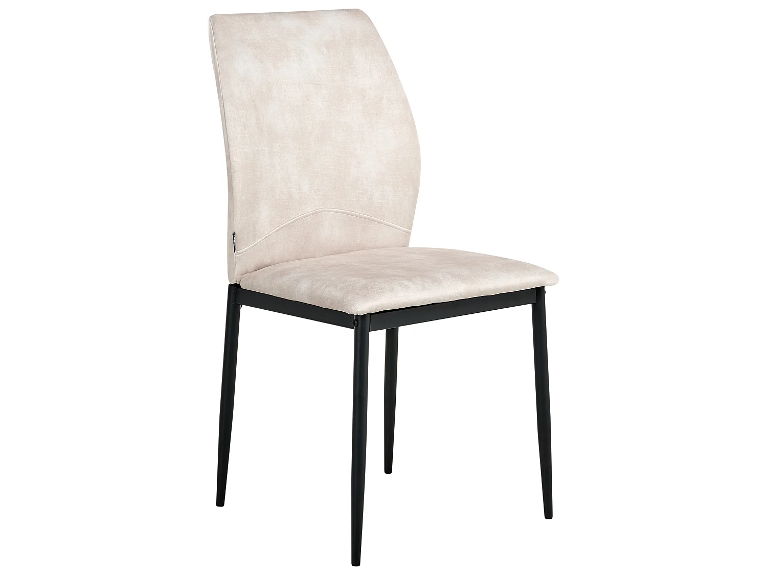 Set of 4 Dining Chairs ROCHEPORT Fabric Light Beige