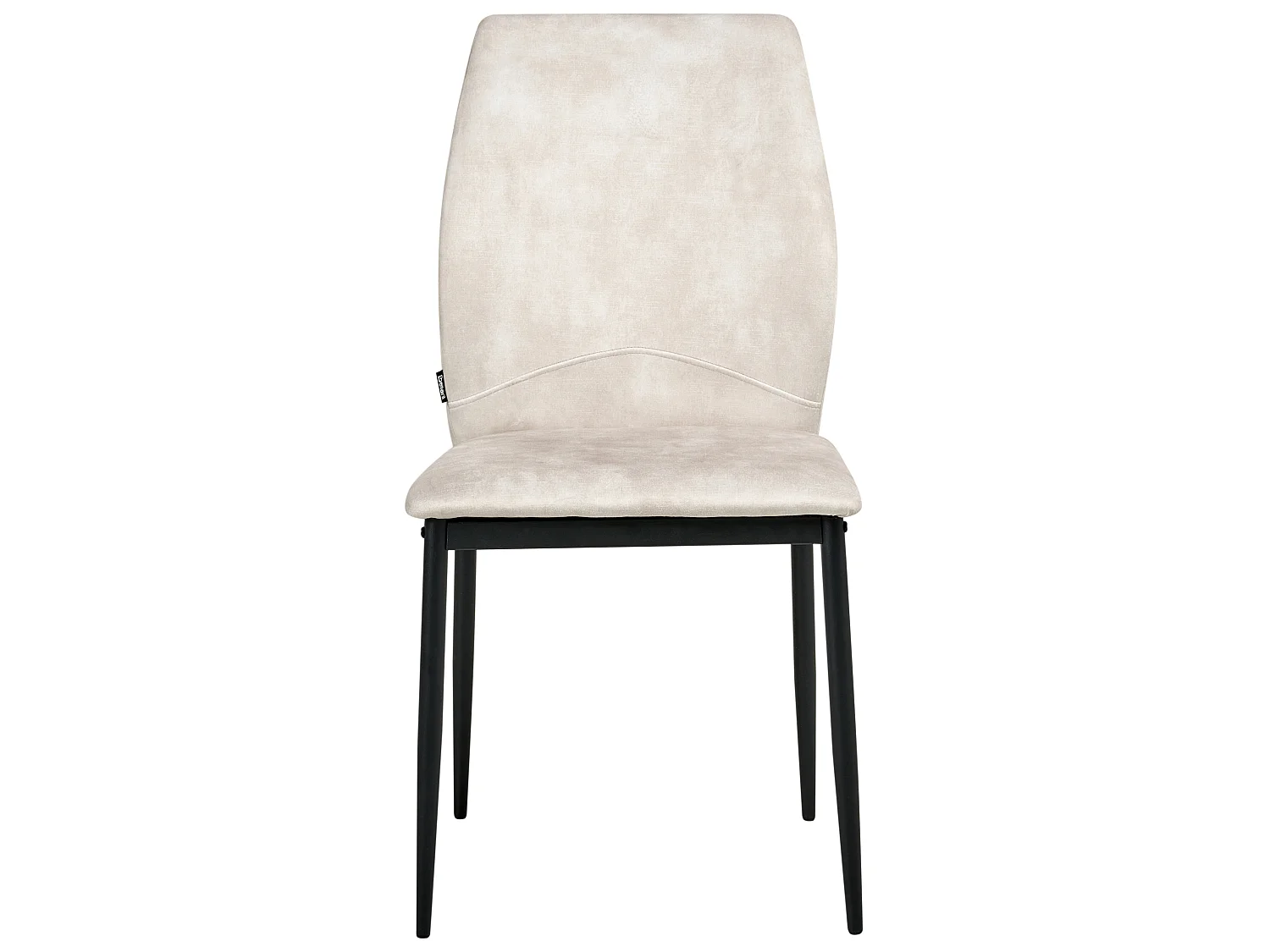 Set of 4 Dining Chairs ROCHEPORT Fabric Light Beige