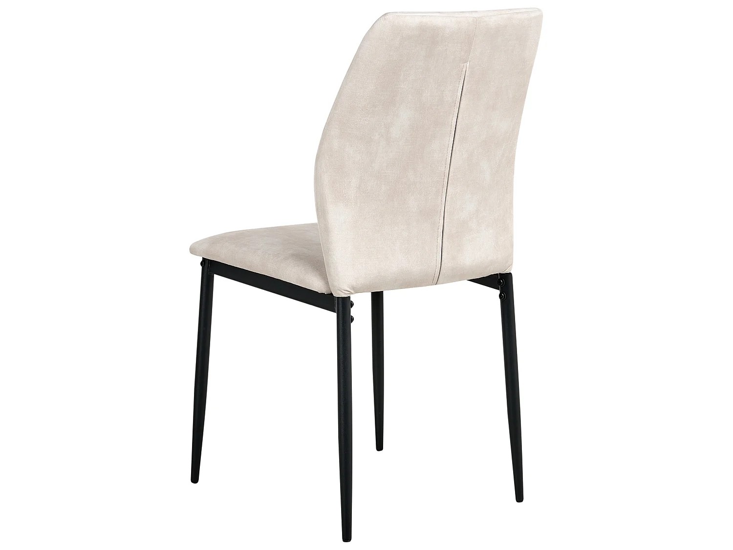 Set of 4 Dining Chairs ROCHEPORT Fabric Light Beige
